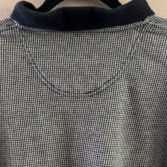 Haggar Clothibg Company Men’s checkered polo black ribbed collar shirt sleeve L - Picture 14 of 16